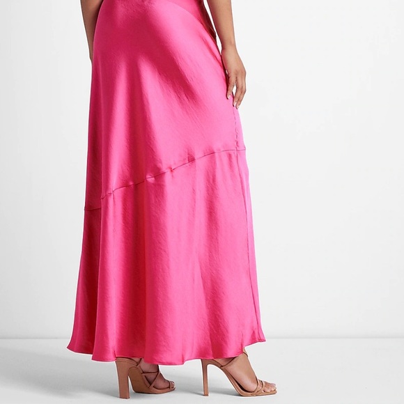 Limited Edition Satin Cowl Neck Maxi Dress - Picture 5 of 6